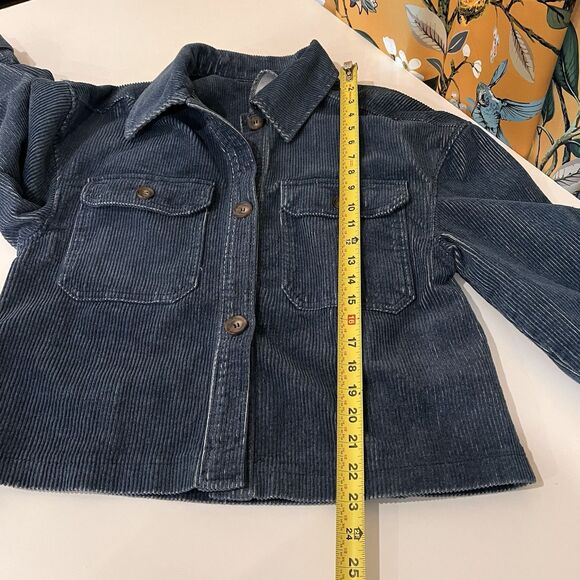 Avec Les Filles Women’s Cropped Corduroy Jacket Sz M Blue Casual School Preppy - Picture 7 of 7